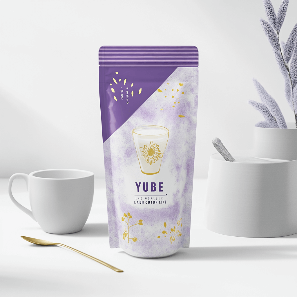 Yube Latte – Boisson instantanée à l’igname violette naturelle (ube)