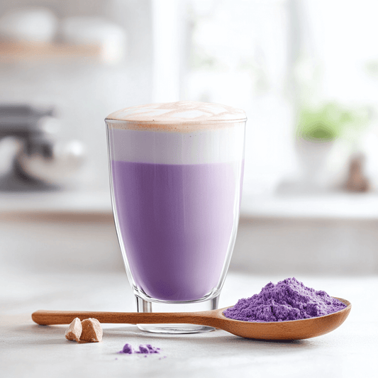 Yube Latte – Boisson instantanée à l’igname violette naturelle (ube)